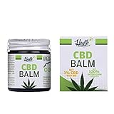 HEALTH+ CBD BALM mit 3% CBD - 30 ml, Hanf-Salbe mit kaltgepresstem Cannabissamenöl, hochwertiges und rein natürliches...