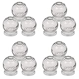 12er SET Schröpfgläser ø 5,5 cm Höhe 6,4 cm Schröpfen aus Glas (Feuerschröpfen) Vakuum Massage/Glass Cupping Dia...